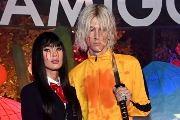 Machine Gun Kelly and Megan Fox as Gogo and The Bride from Kill Bill